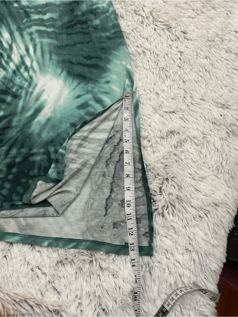 NWT Sonoma Goods for Life 3X Green Tie-Dye Lounge Maxi Dress Plus Size - Picture 8 of 14